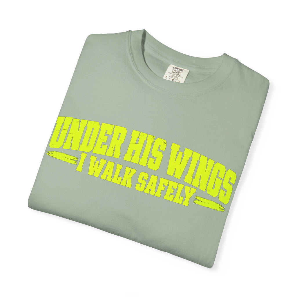 Psalm 91 'Under His Wings I Walk Safely' T-Shirt — Faith-Based Christian Tee