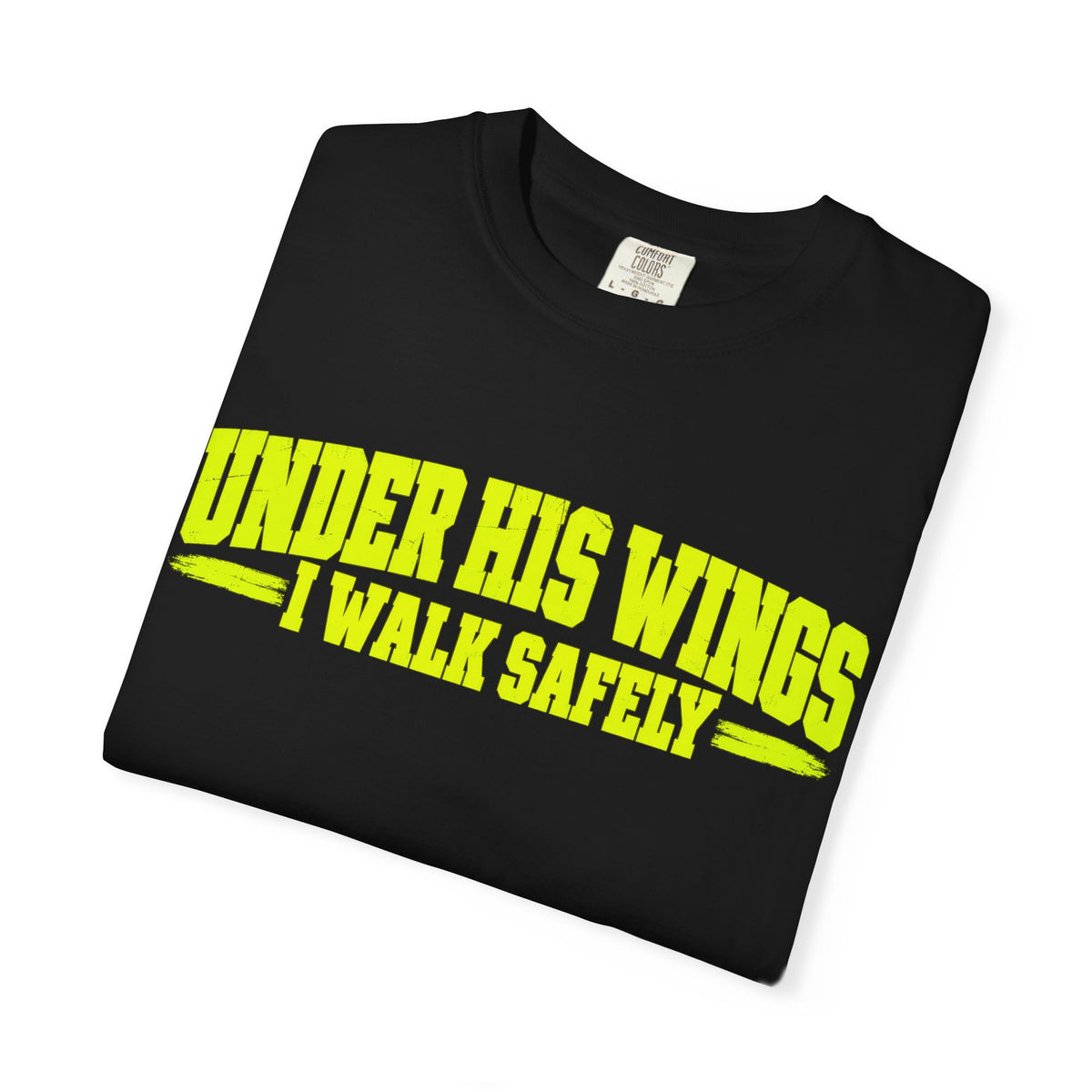 Psalm 91 'Under His Wings I Walk Safely' T-Shirt — Faith-Based Christian Tee