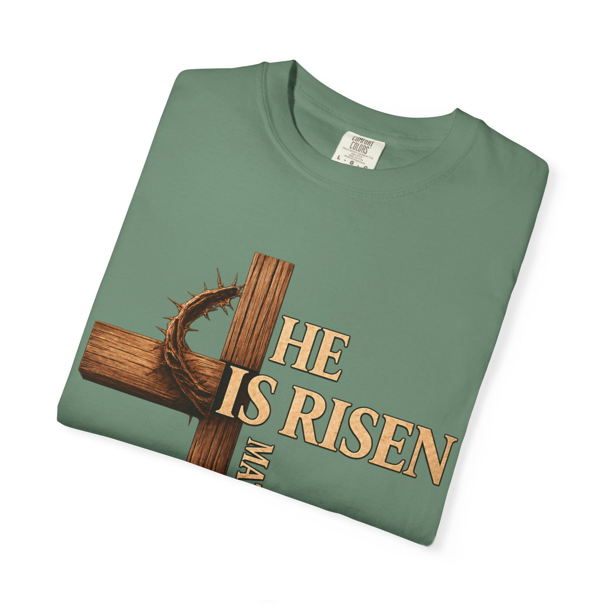 He Is Risen Faith Christian T-Shirt
