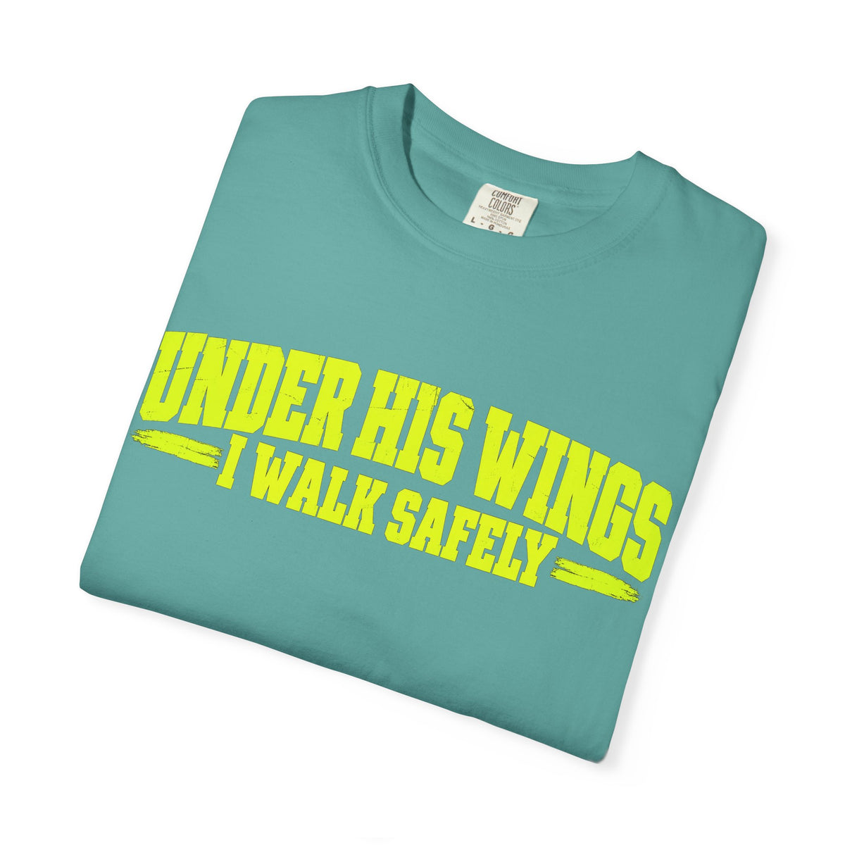 Psalm 91 'Under His Wings I Walk Safely' T-Shirt — Faith-Based Christian Tee