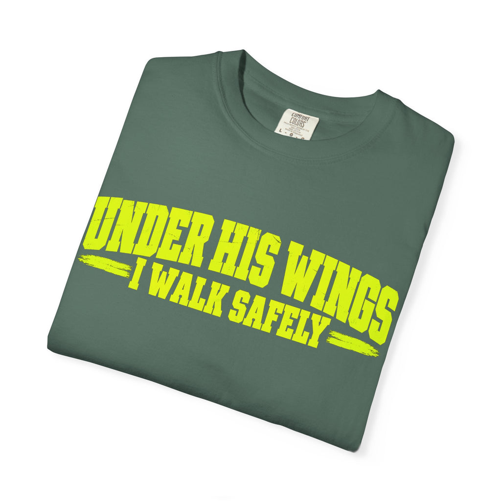 Psalm 91 'Under His Wings I Walk Safely' T-Shirt — Faith-Based Christian Tee