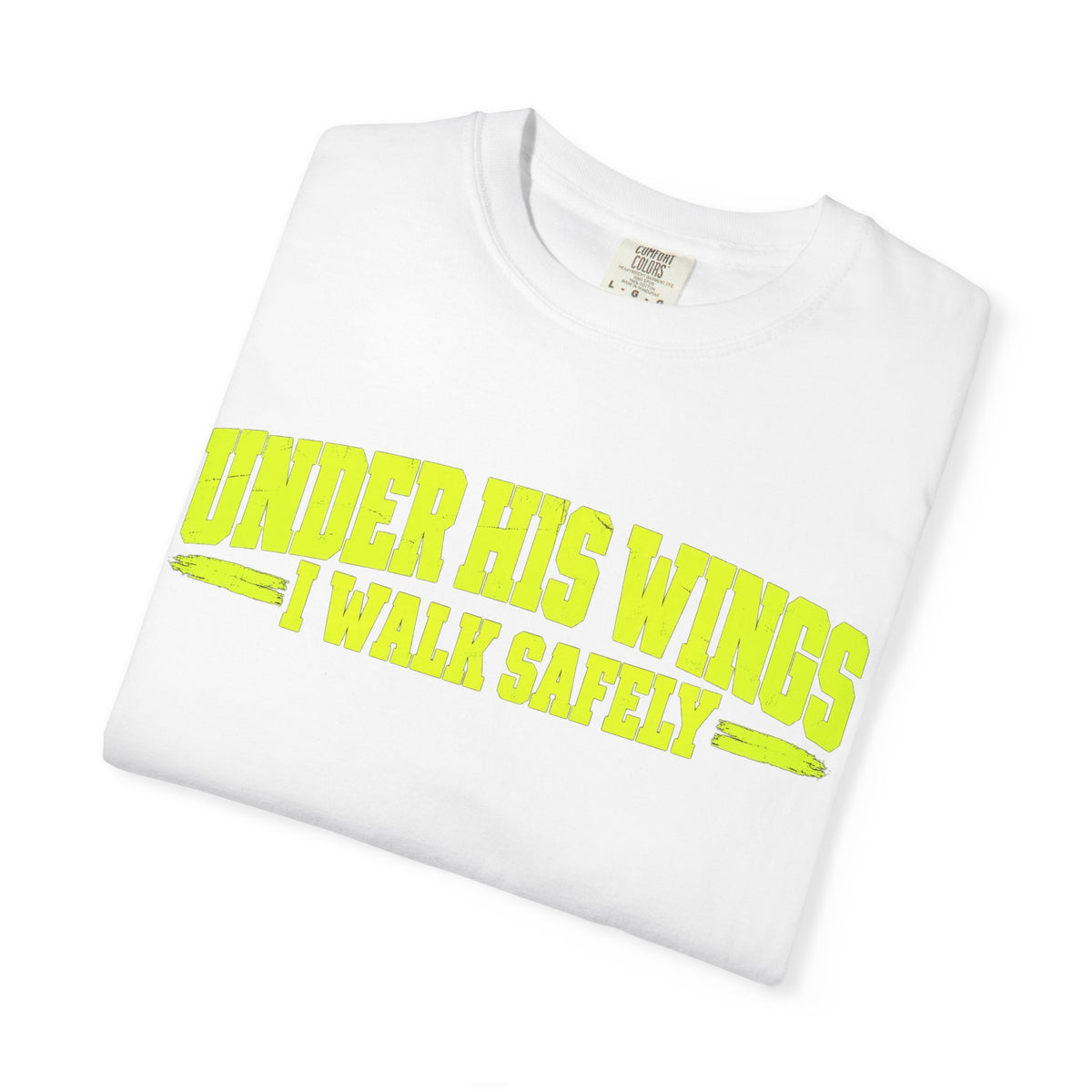 Psalm 91 'Under His Wings I Walk Safely' T-Shirt — Faith-Based Christian Tee