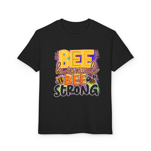 Bee Kind Bee Strong Youth T‑Shirt – Positive Kids Graphic Tee