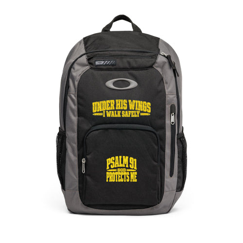 Enduro 22L Backpack — "Psalm 91 Protects Me" Yellow Logo Travel & Daily Carry Bag