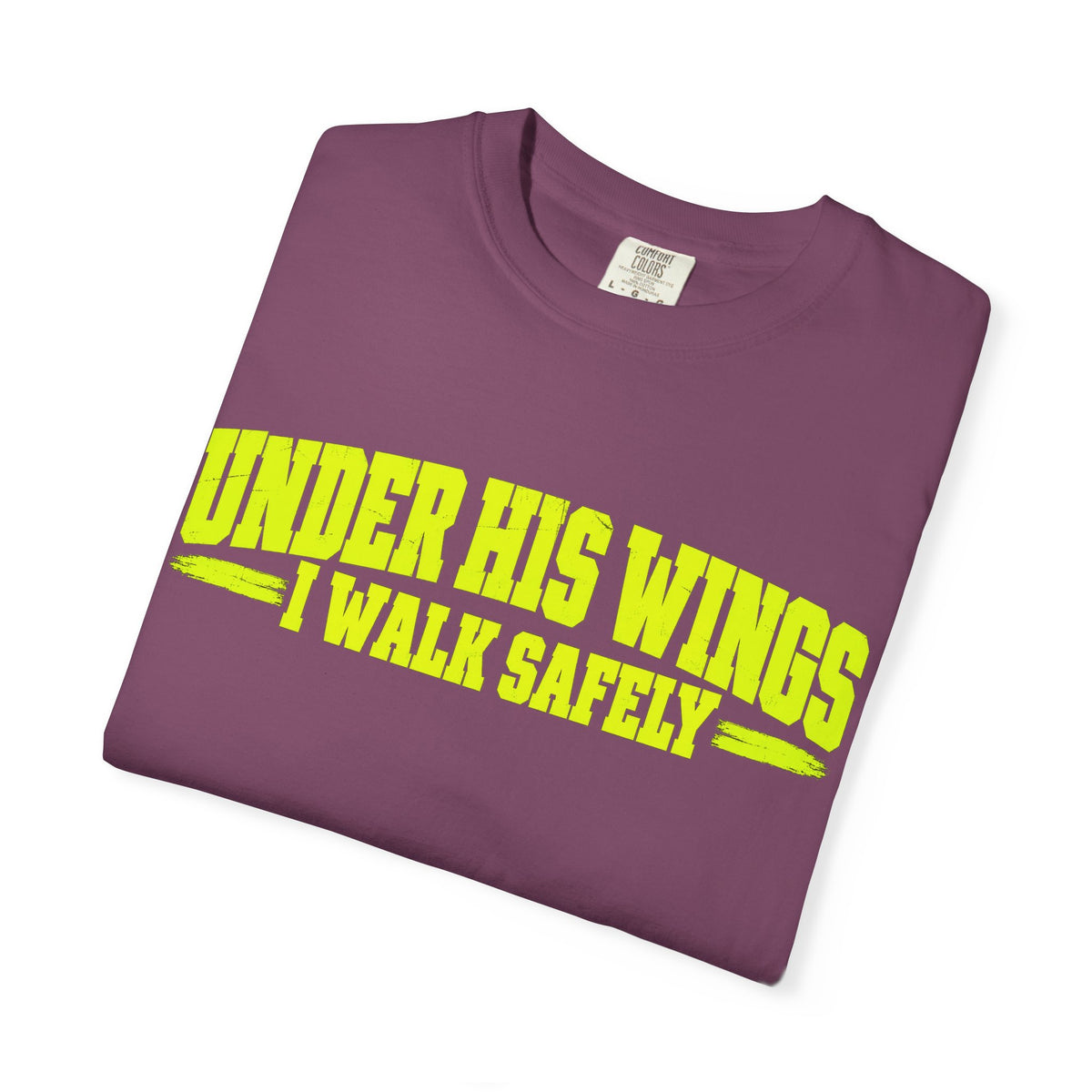 Psalm 91 'Under His Wings I Walk Safely' T-Shirt — Faith-Based Christian Tee